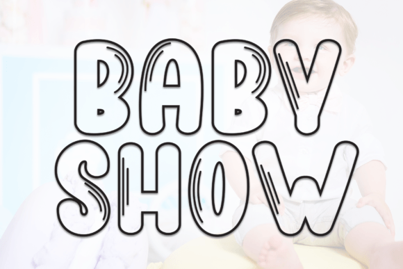 Baby Show: A Friendly Display Font for Creative Projects