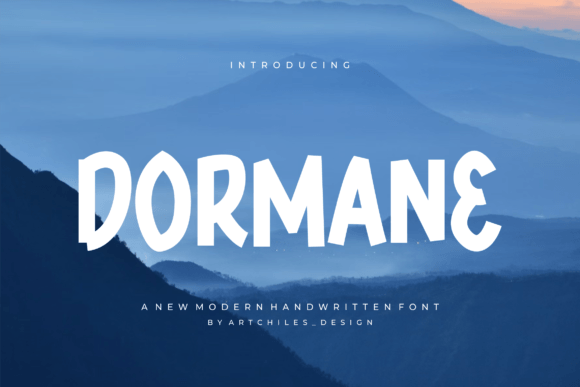 Dormane: A Playful Comic Display Font for Creative Workflows