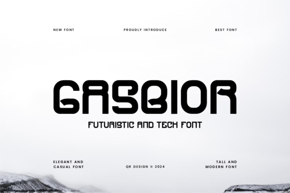Gasbior: The Ultimate Futuristic Techno Font
