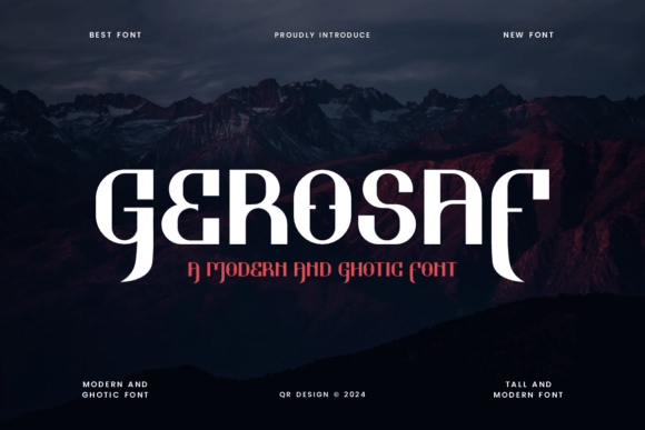 Gerosaf: Where Modern Gothic Typography Meets Contemporary Design