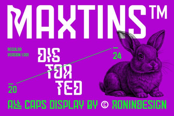 Maxtins: A Bold, Futuristic Display Font