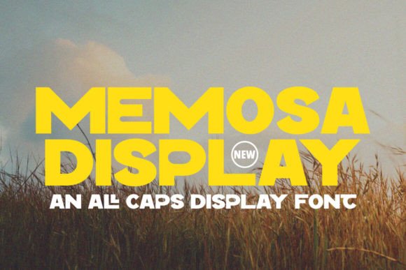 Memosa: A Bold Display Font for High-Impact Visual Workflows