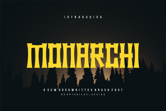 Monarchi: A Modern Display Font with Chinese Elegance