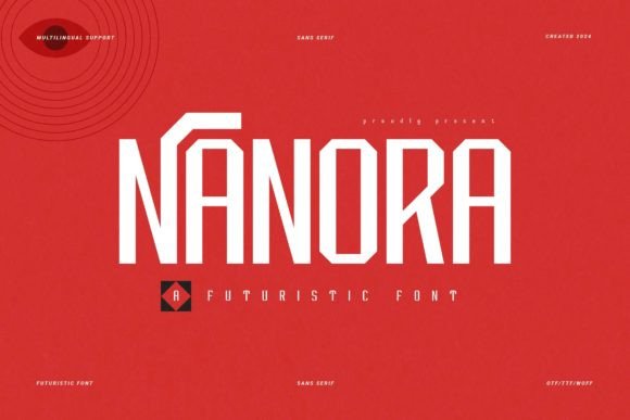 Nanora: A Futuristic Font for Modern Design
