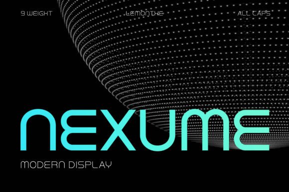 Nexume: A Futuristic Display Font for Modern Design