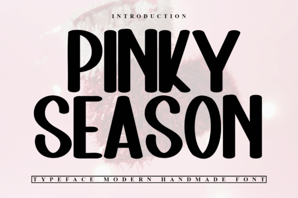 Pinky Season: A Festive Typeface for Holiday Designs