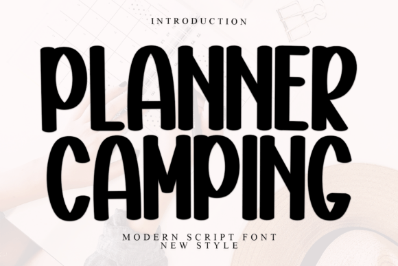 Planner Camping: The Handwritten Display Font for Adventurous Projects