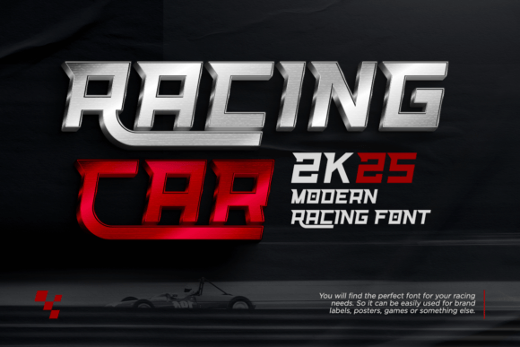 Racing Car: A Bold Font for High-Speed Designs