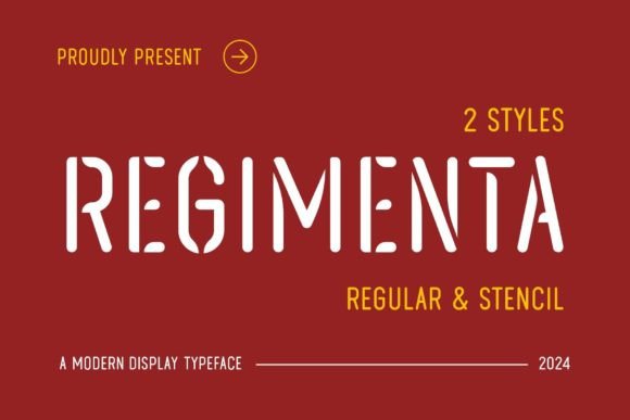 Regimenta: A Study in Monoline Minimalism and Stencil Innovation