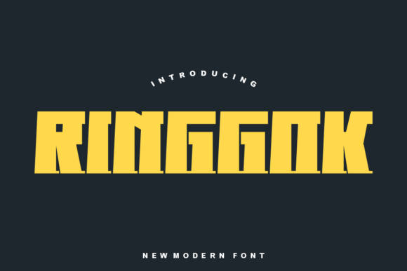 Ringgok: A Bold Display Font for Modern Branding