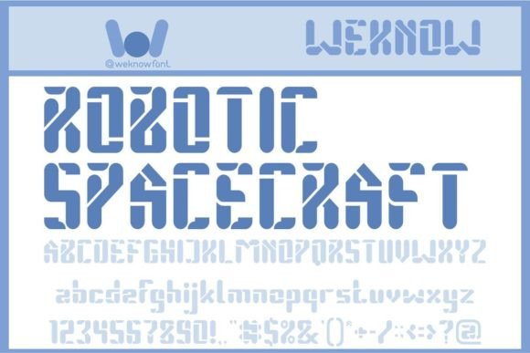 Robotic Spacecraft: A Futuristic Font for Modern Design
