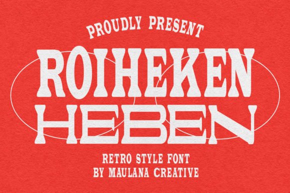 Roiheken Heben: A Retro Serif Font for Bold Design