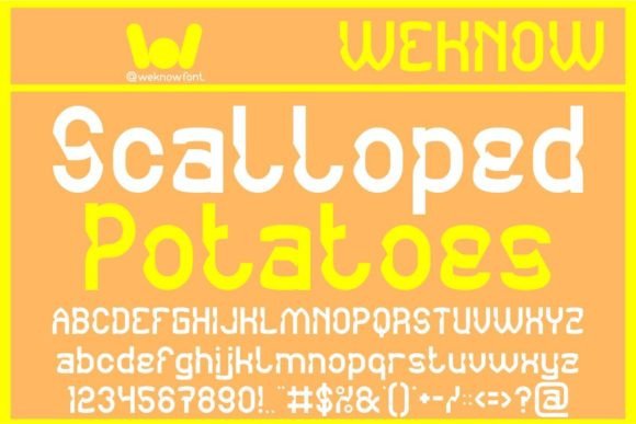 Scalloped Potatoes: A Whimsical Display Font