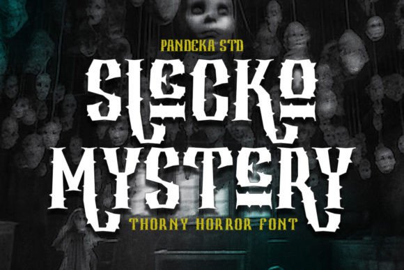 Slecko Mystery: The Ultimate Horror Display Font for Spine-Chilling Designs