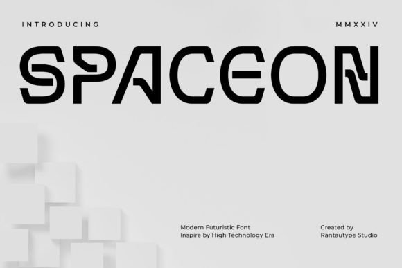Spaceon: A Modern Futuristic Font for Bold Designs