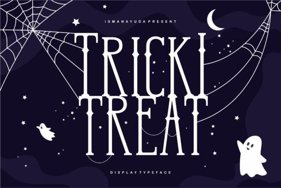 Tricki Treat: A Spooky Display Font for Bold Designs