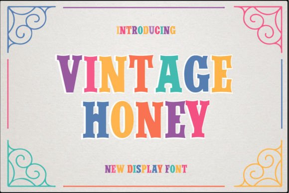 Vintage Honey: A Sweet Display Font for Every Project