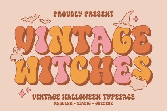 Vintage Witches: A Timeless Halloween Font for Modern Creatives