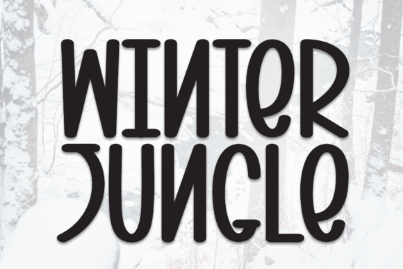 Winter Jungle: A Bold Display Font for Cozy Adventures