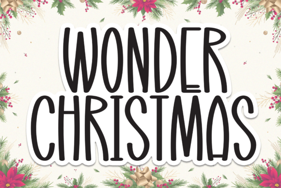 Wonder Christmas: The Handwritten Font That Brings Holiday Warmth to Your Designs