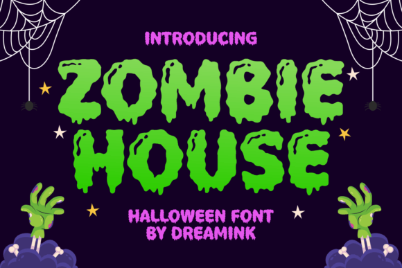 Zombie House: A Spooky Yet Adorable Halloween Font